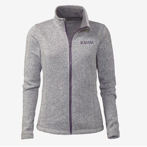 NWOT KUIU Women's Base Camp High Loft Sweater Fleece Gray Purple Small